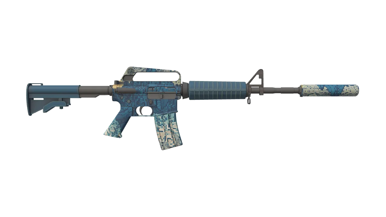 M4A1-S | Solitude seed #465, back