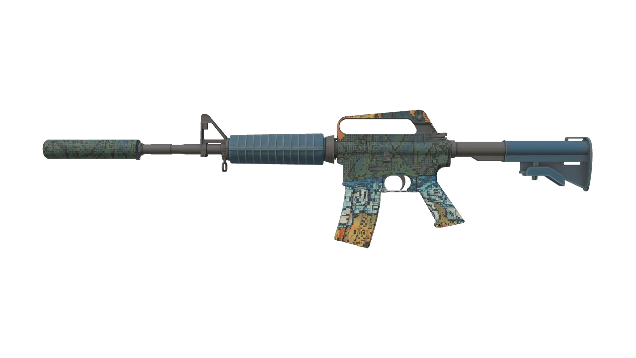 M4A1-S | Solitude seed #466, front