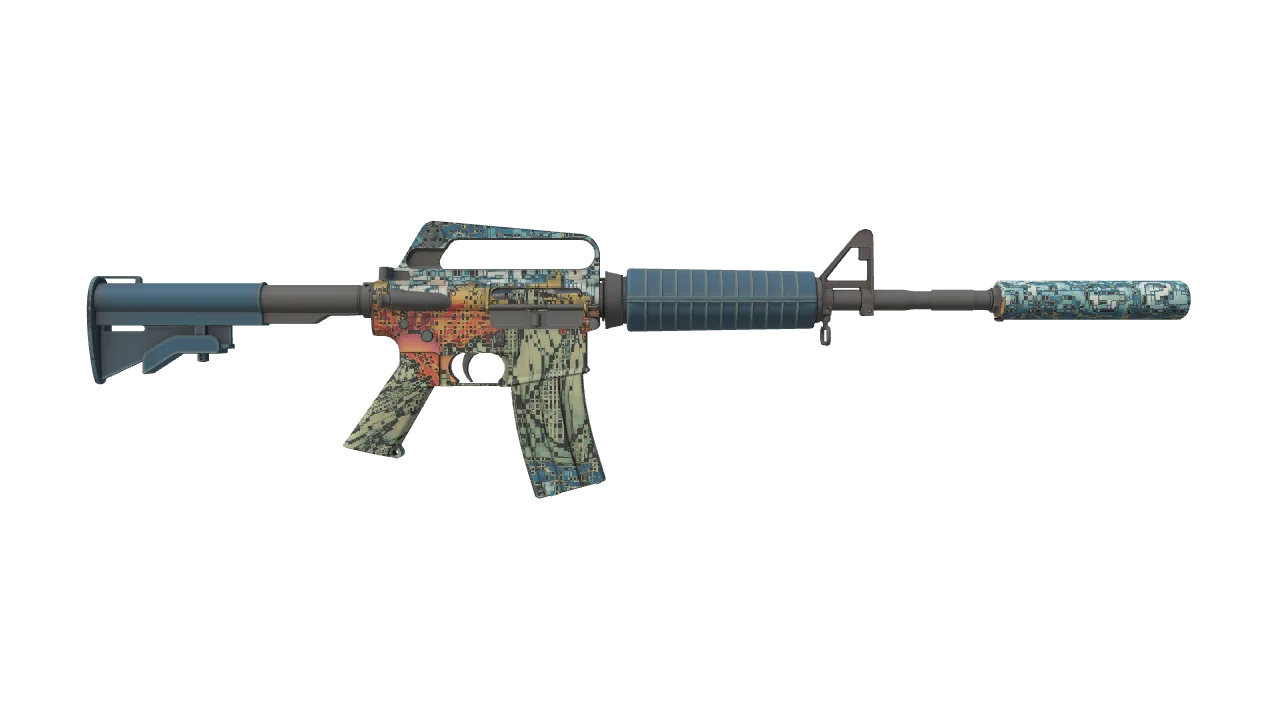 M4A1-S | Solitude seed #467, back