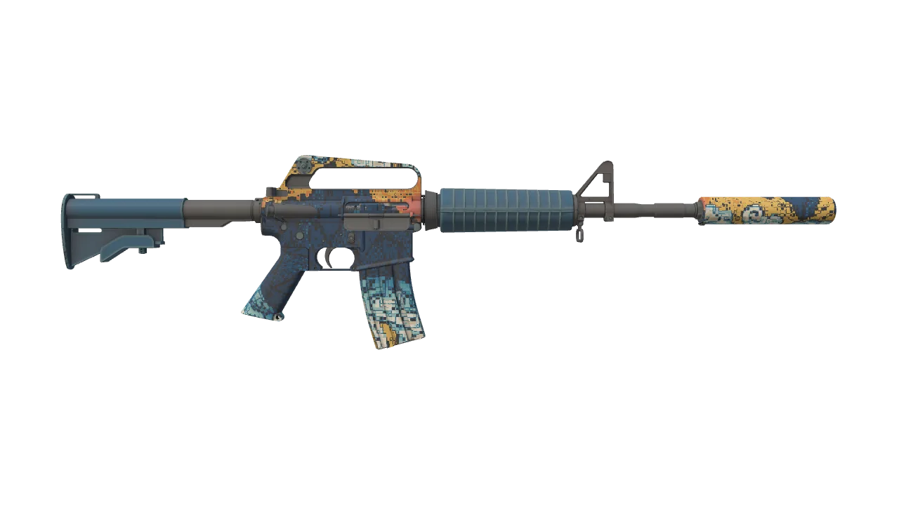 M4A1-S | Solitude seed #47, back