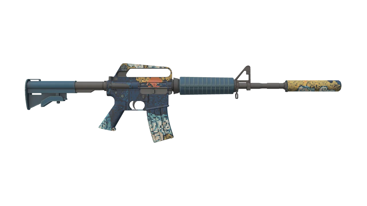M4A1-S | Solitude seed #472, back