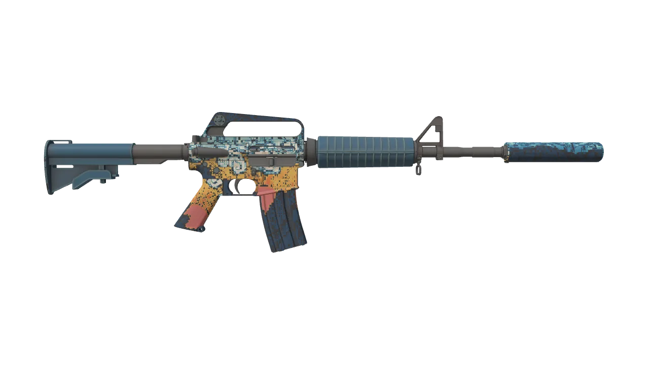 M4A1-S | Solitude seed #476, back