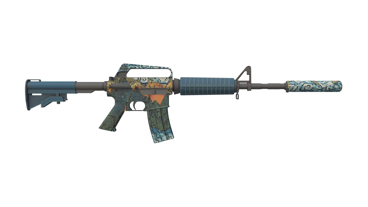 M4A1-S | Solitude seed #480, back