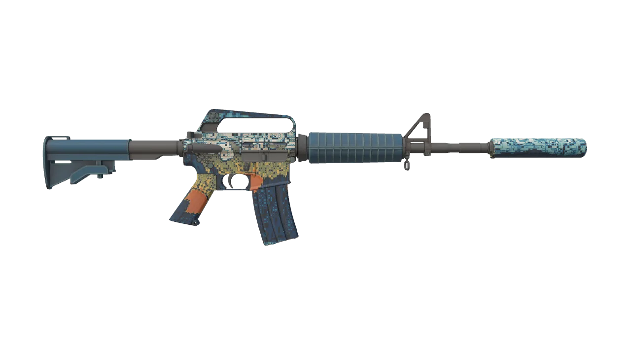 M4A1-S | Solitude seed #487, back