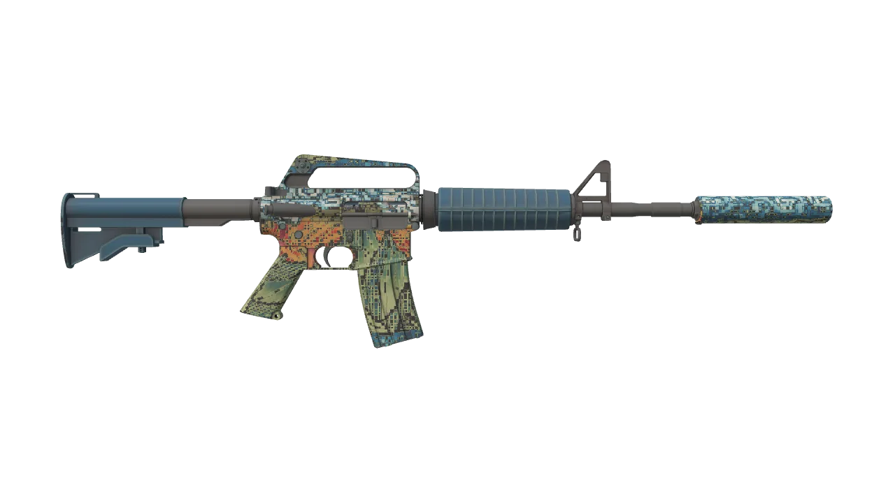 M4A1-S | Solitude seed #494, back