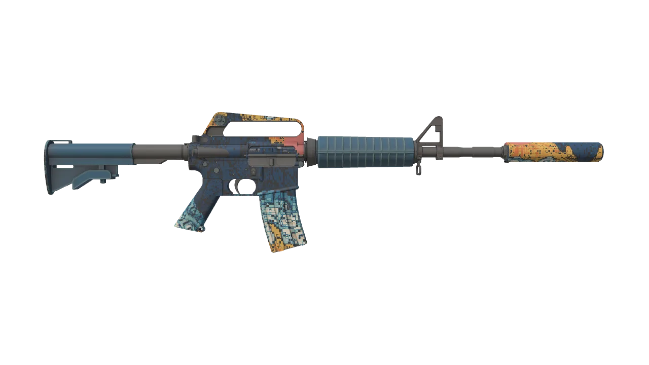 M4A1-S | Solitude seed #495, back