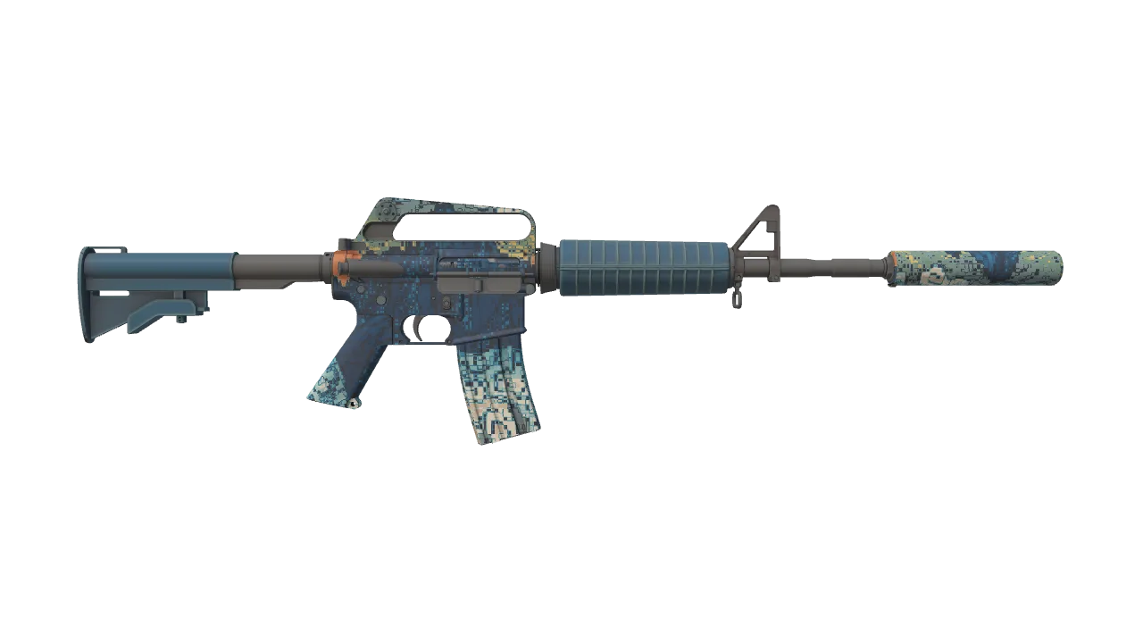 M4A1-S | Solitude seed #496, back