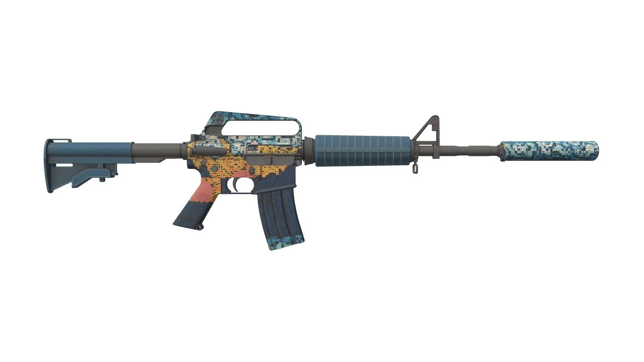 M4A1-S | Solitude seed #497, back