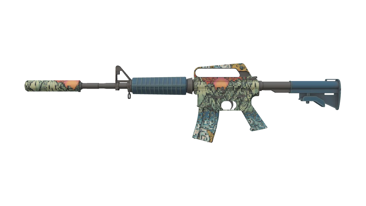 M4A1-S | Solitude seed #50, front