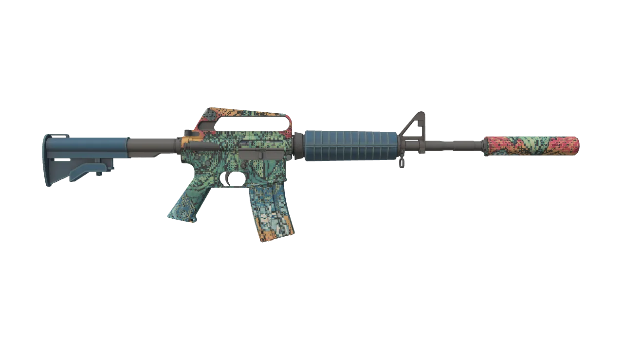 M4A1-S | Solitude seed #501, back