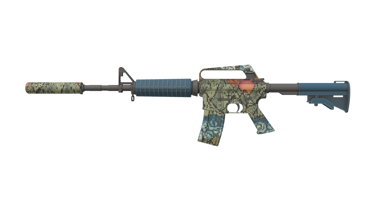 M4A1-S | Solitude seed #506, front