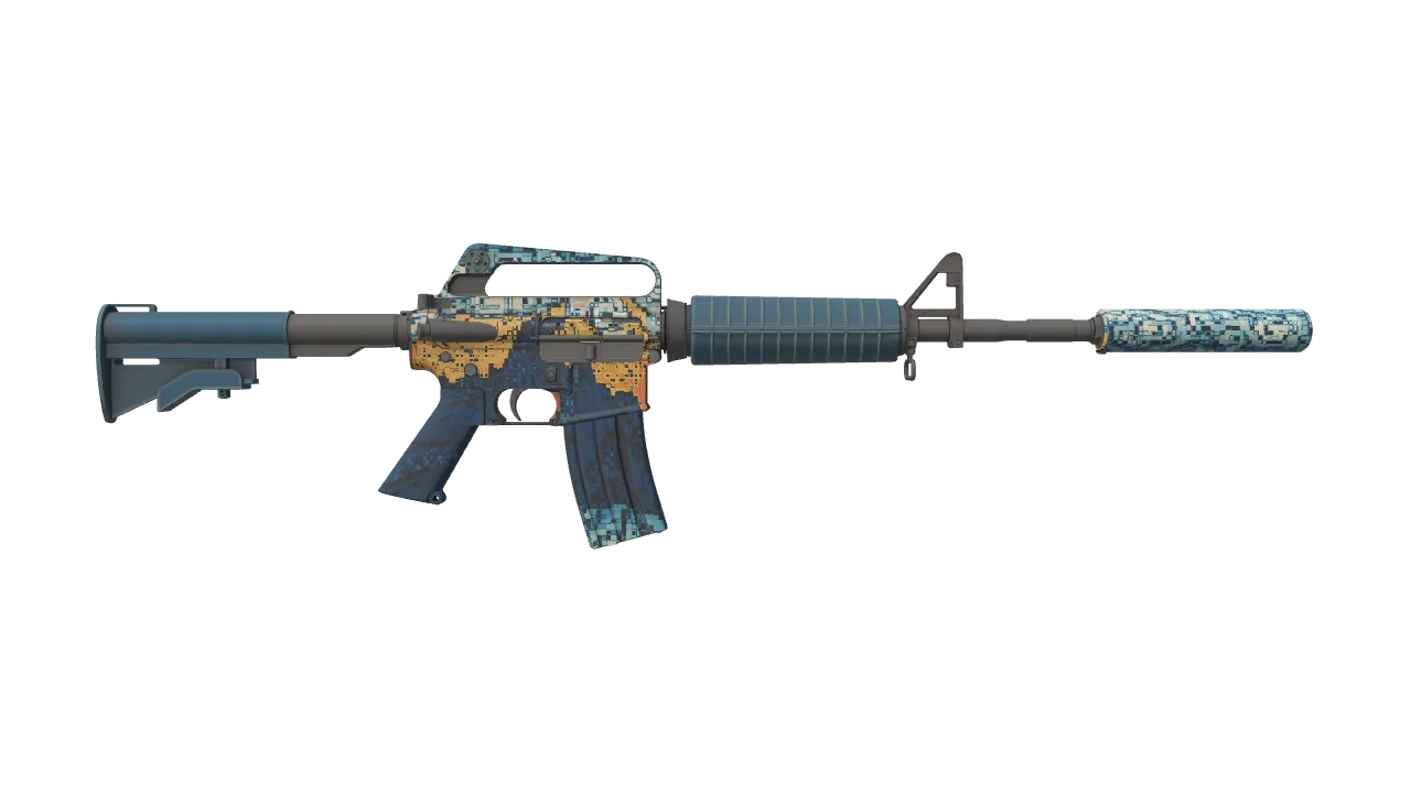 M4A1-S | Solitude seed #507, back