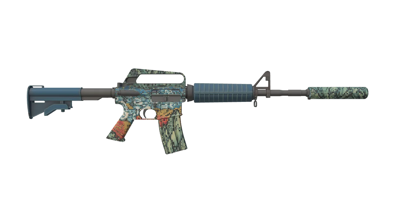 M4A1-S | Solitude seed #508, back
