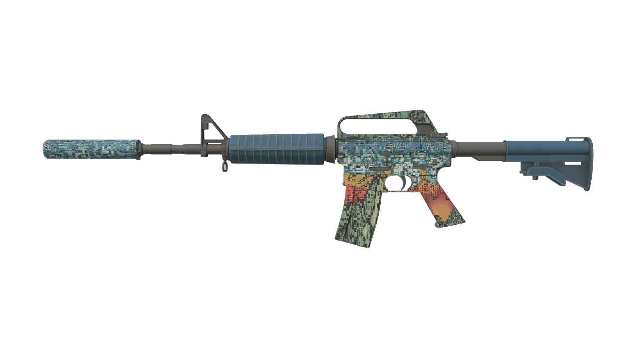 M4A1-S | Solitude seed #508, front
