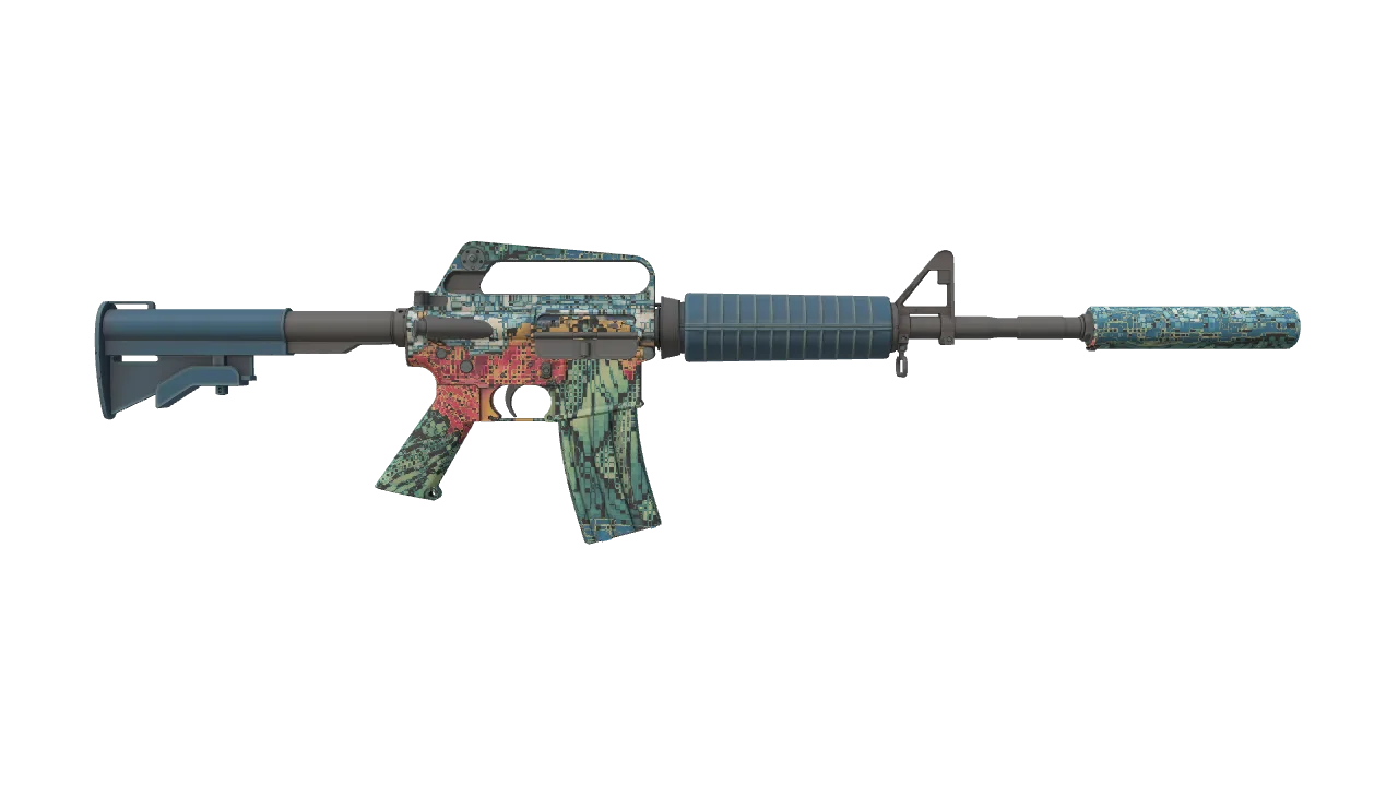 M4A1-S | Solitude seed #511, back