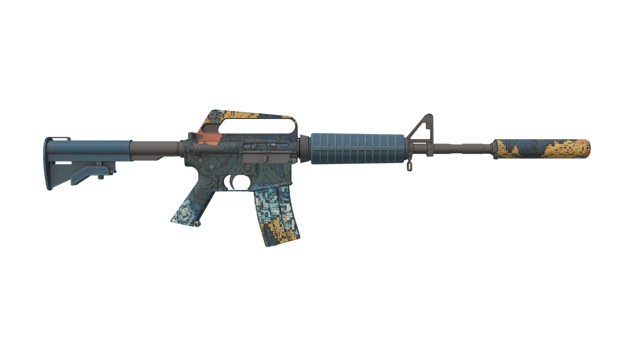 M4A1-S | Solitude seed #518, back