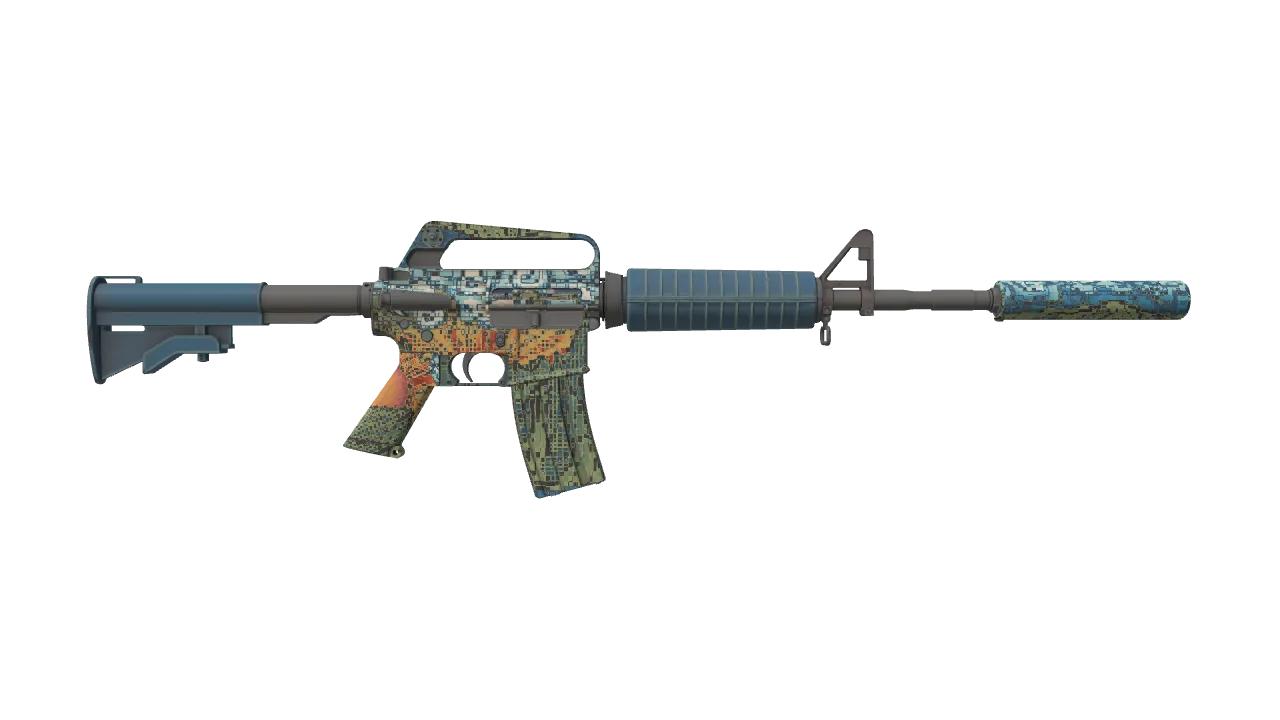 M4A1-S | Solitude seed #52, back