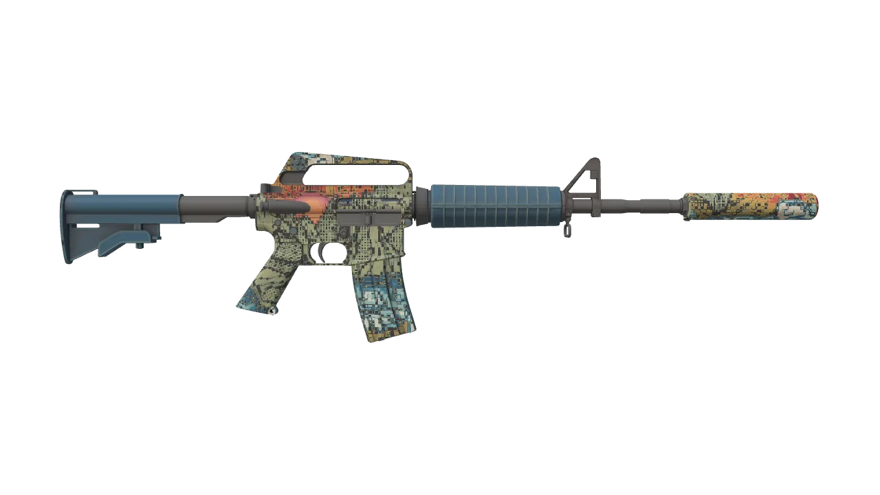 M4A1-S | Solitude seed #527, back