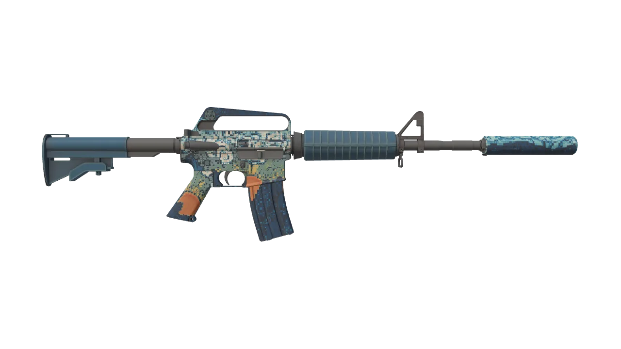 M4A1-S | Solitude seed #528, back