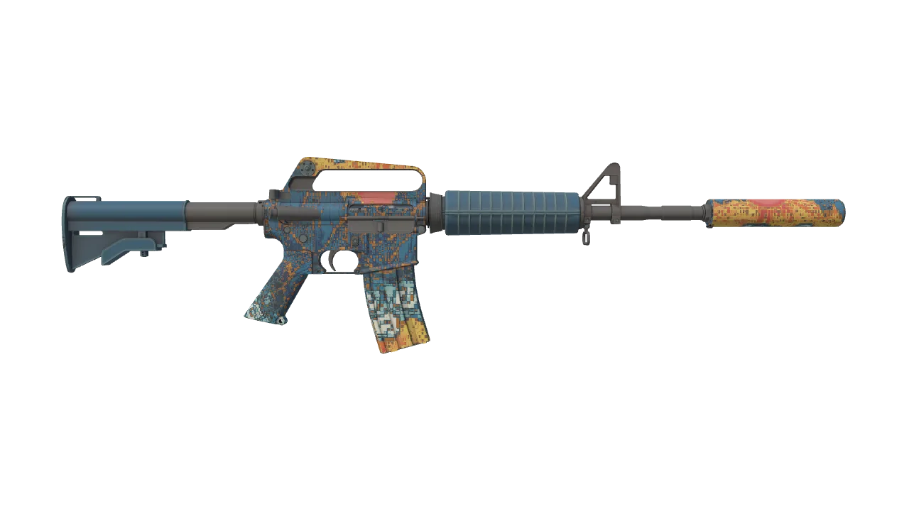 M4A1-S | Solitude seed #533, back