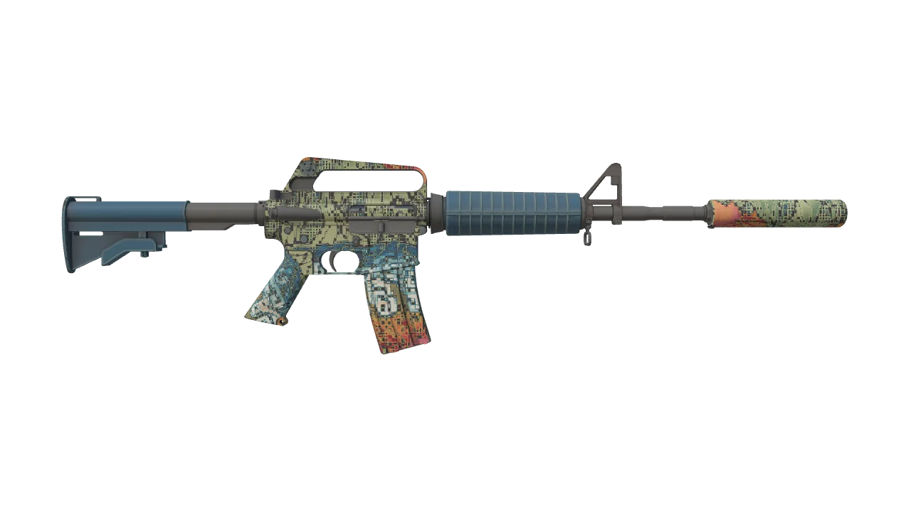 M4A1-S | Solitude seed #543, back