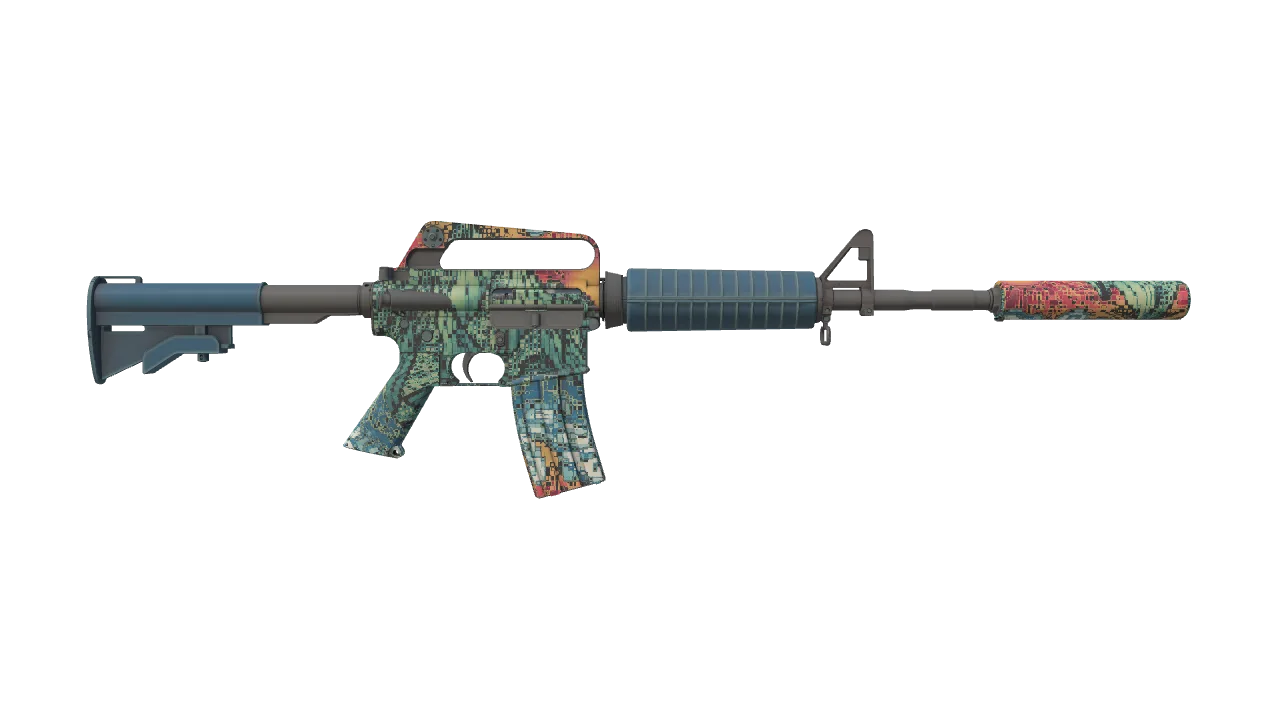 M4A1-S | Solitude seed #544, back