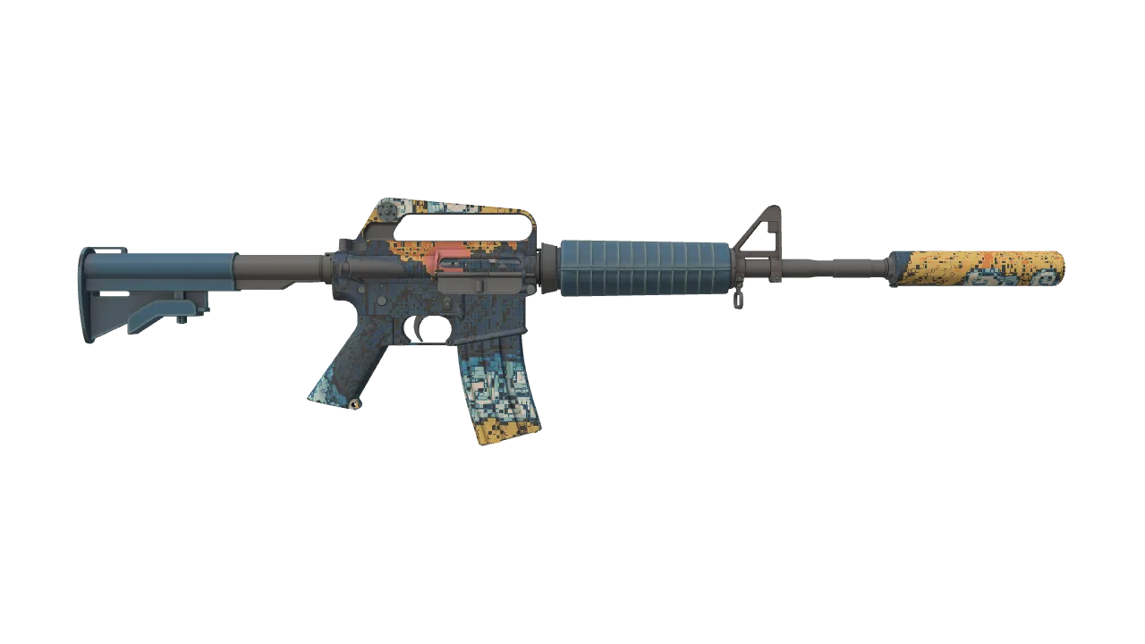 M4A1-S | Solitude seed #545, back