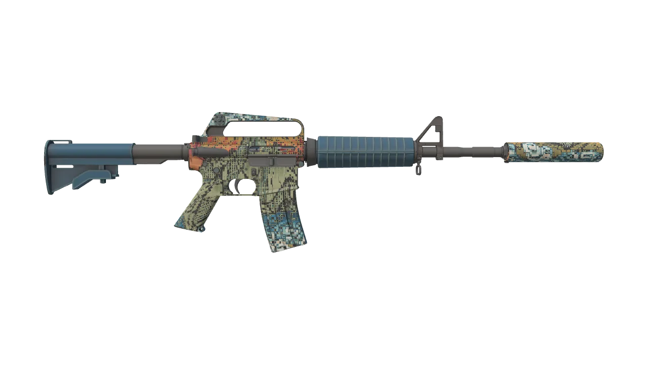 M4A1-S | Solitude seed #549, back