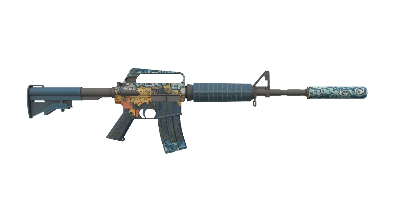 M4A1-S | Solitude seed #555, back