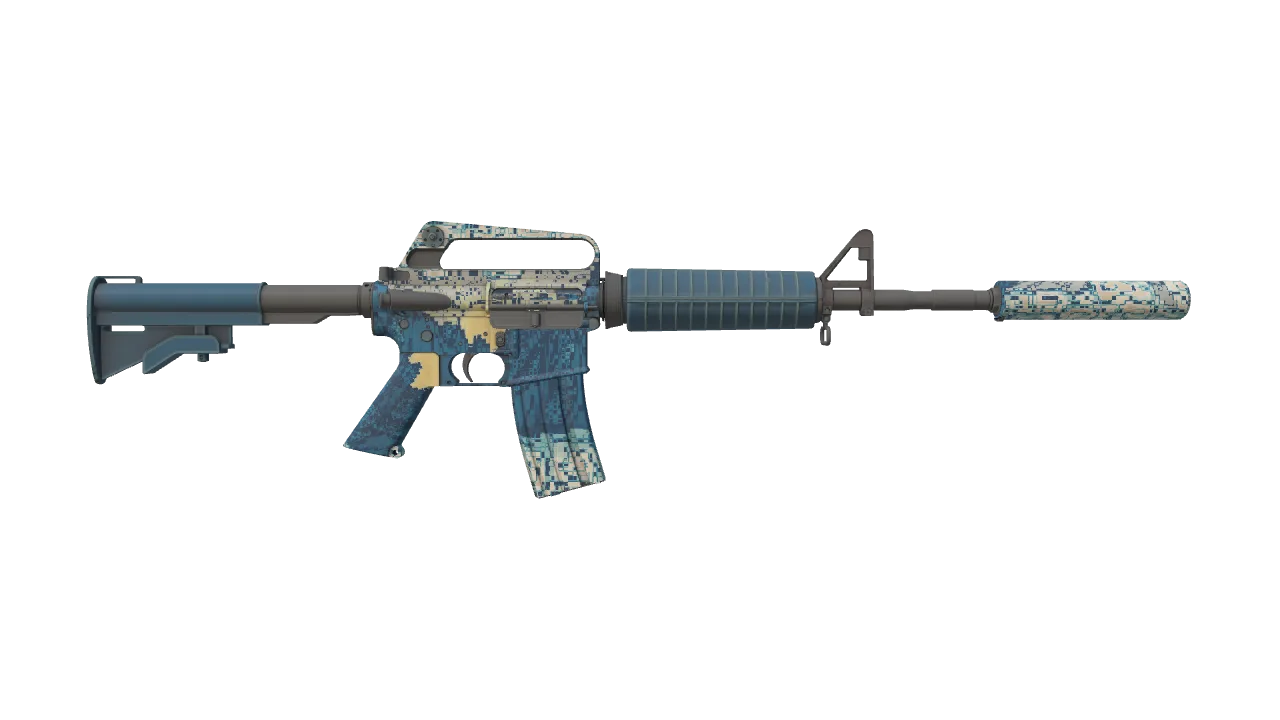M4A1-S | Solitude seed #557, back