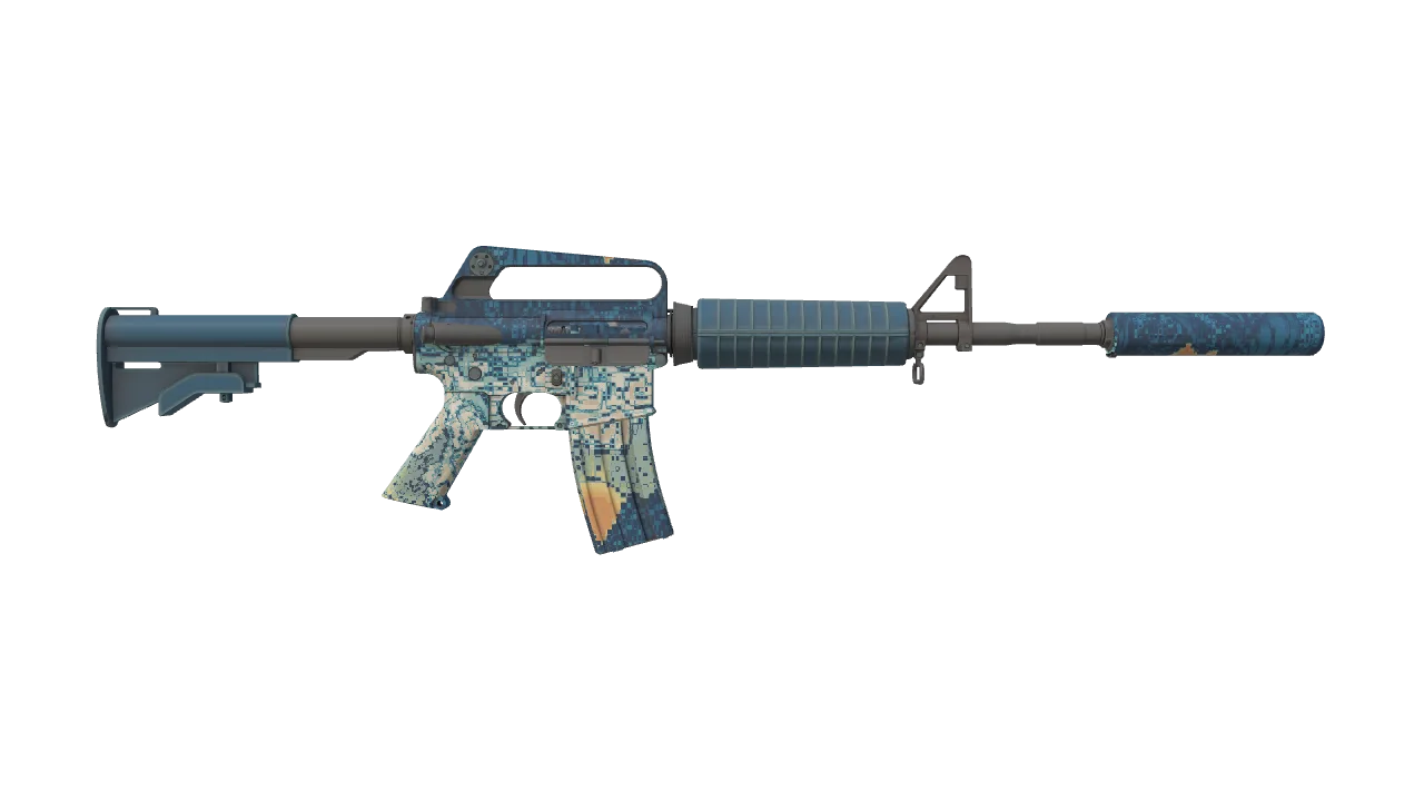 M4A1-S | Solitude seed #559, back