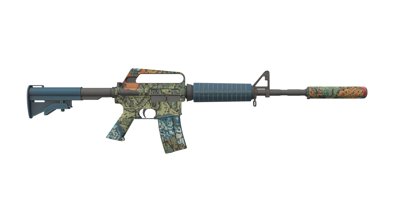 M4A1-S | Solitude seed #564, back