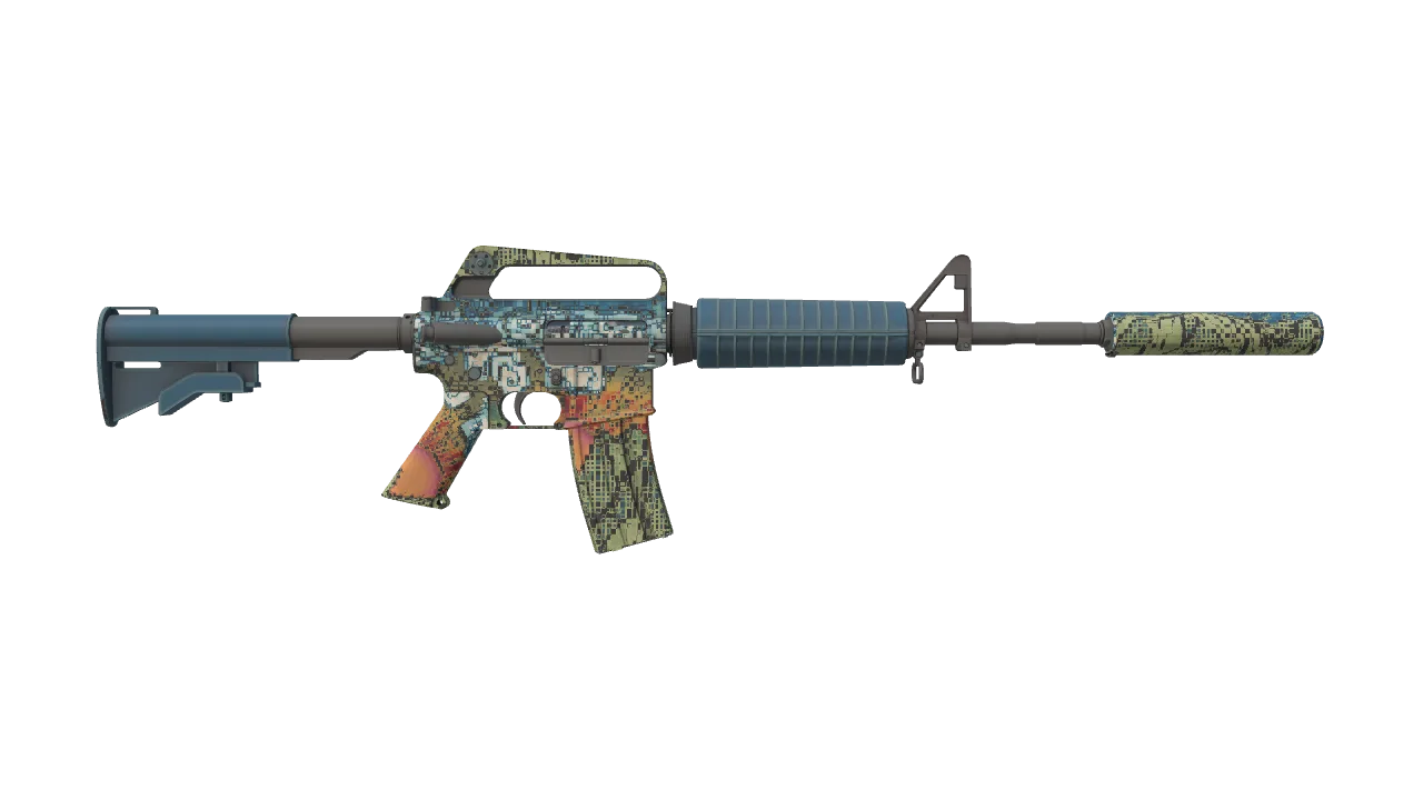 M4A1-S | Solitude seed #566, back