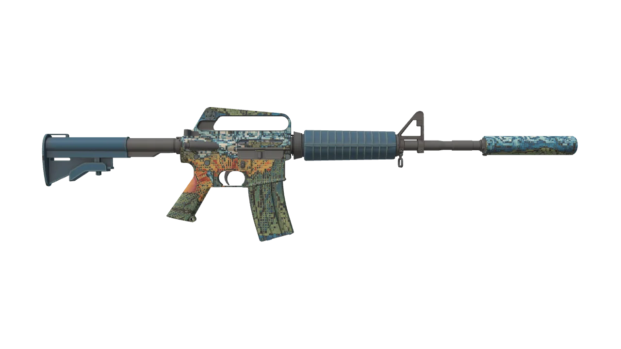 M4A1-S | Solitude seed #577, back