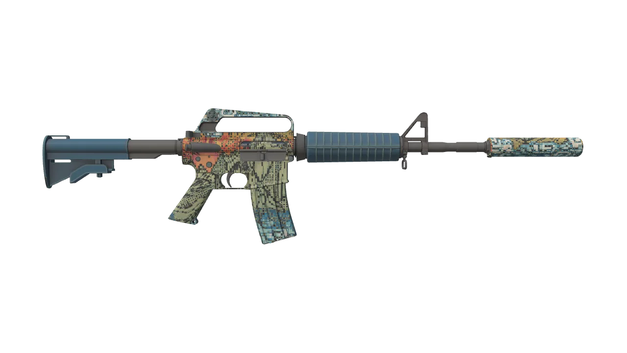 M4A1-S | Solitude seed #578, back