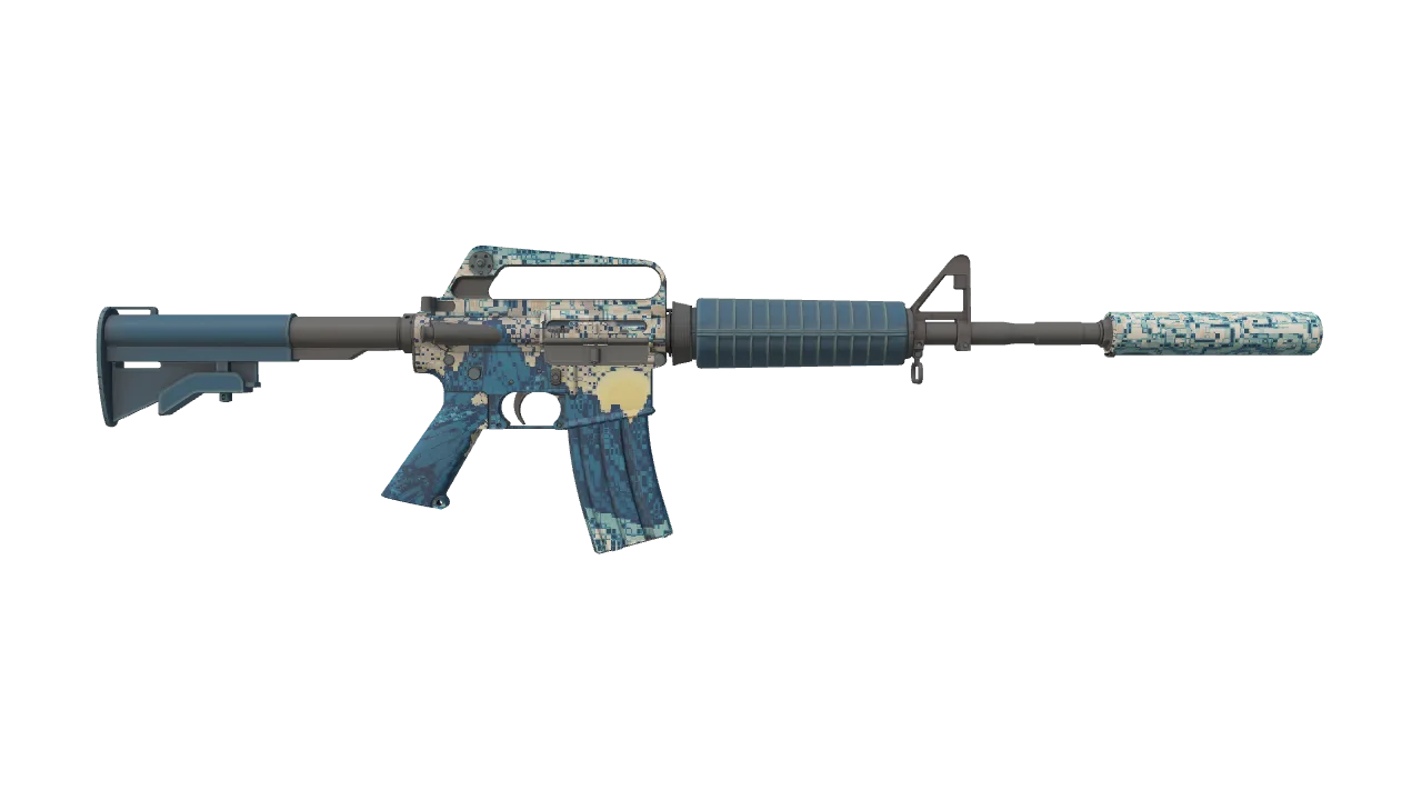 M4A1-S | Solitude seed #591, back