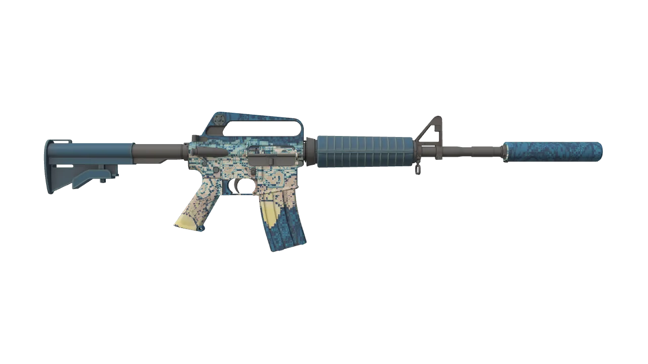 M4A1-S | Solitude seed #592, back