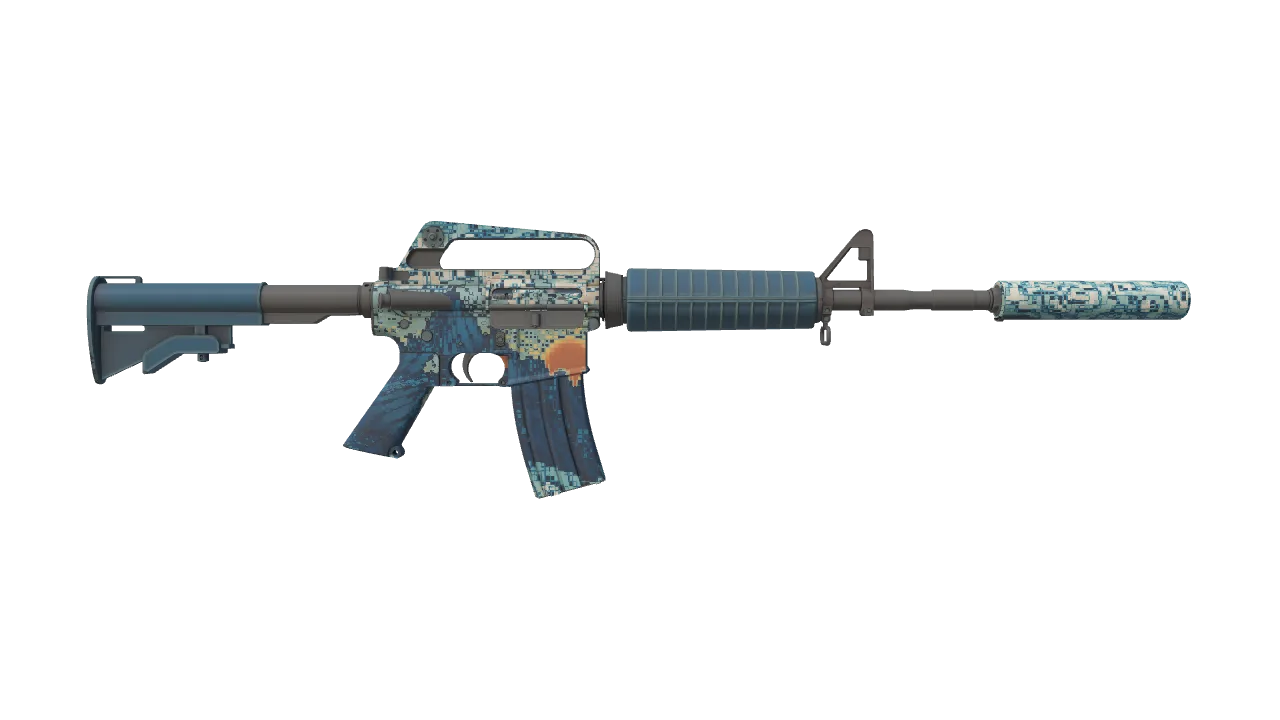 M4A1-S | Solitude seed #593, back
