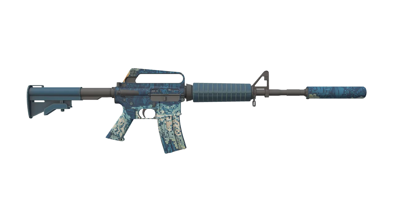M4A1-S | Solitude seed #596, back