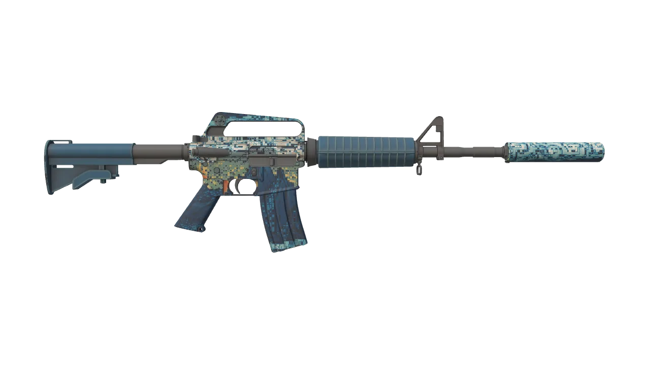 M4A1-S | Solitude seed #598, back