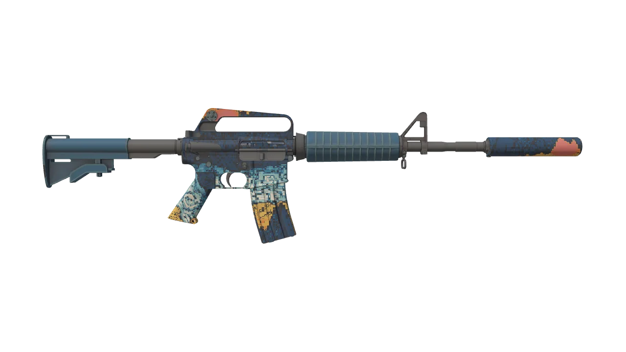 M4A1-S | Solitude seed #602, back