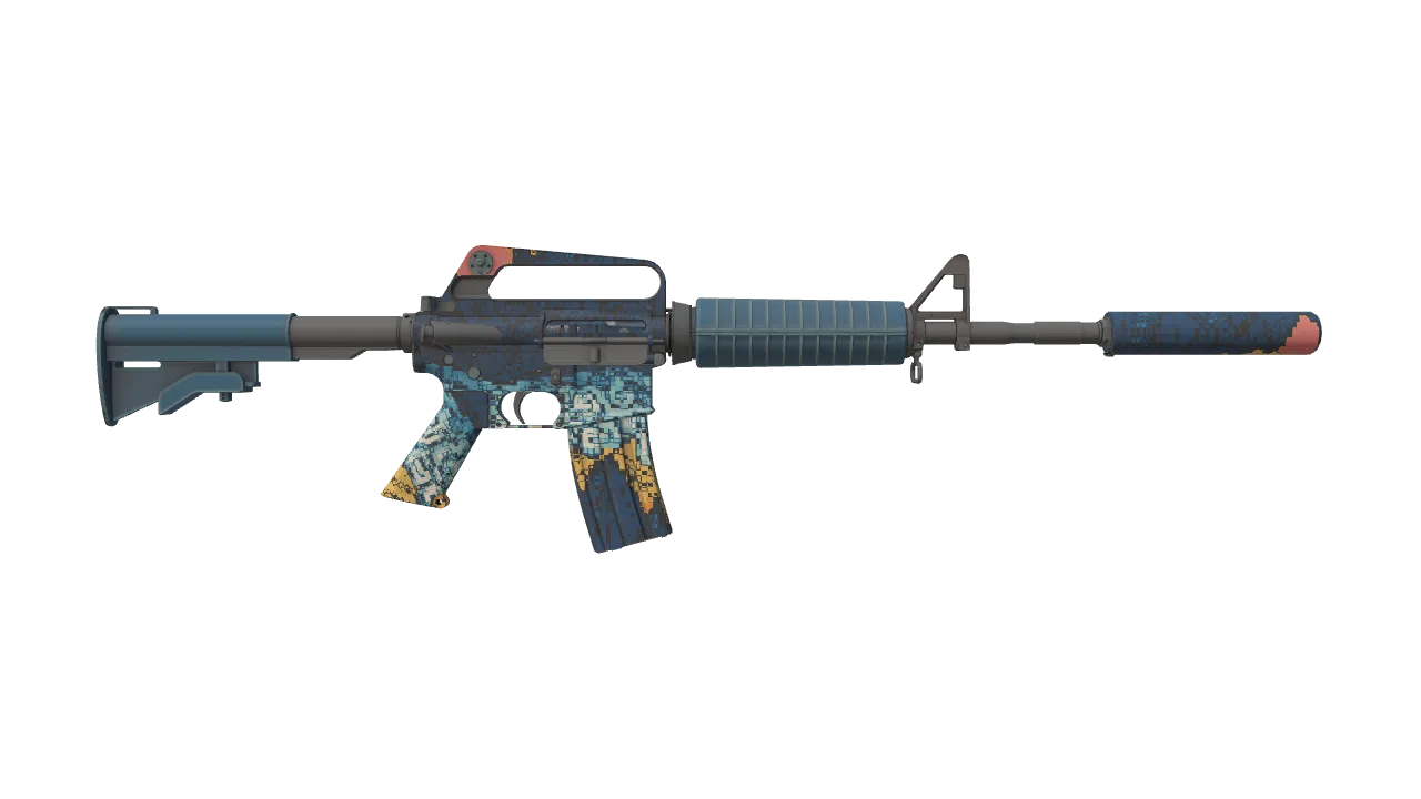 M4A1-S | Solitude seed #603, back