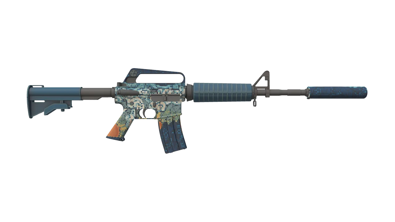 M4A1-S | Solitude seed #606, back