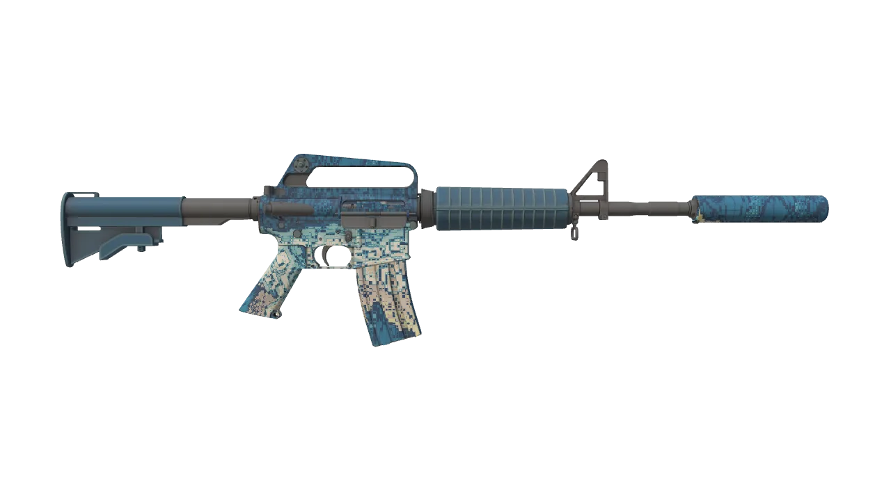 M4A1-S | Solitude seed #607, back