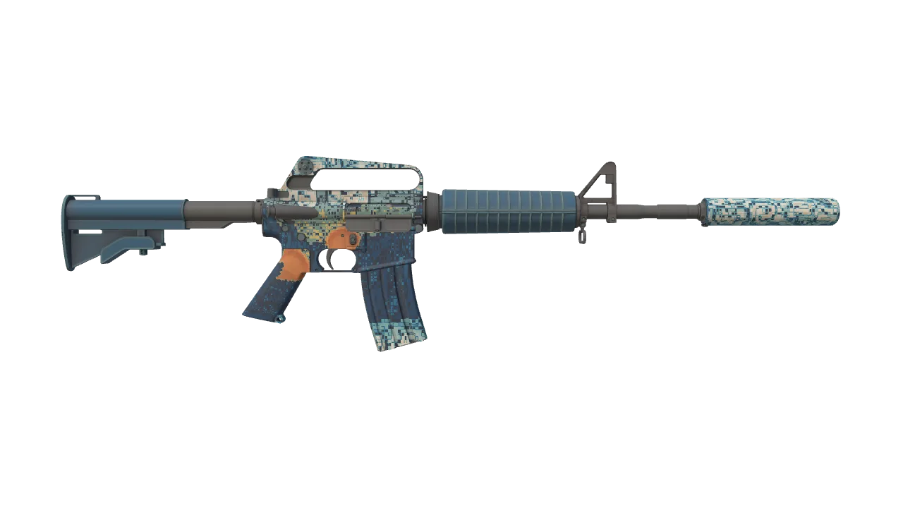 M4A1-S | Solitude seed #609, back