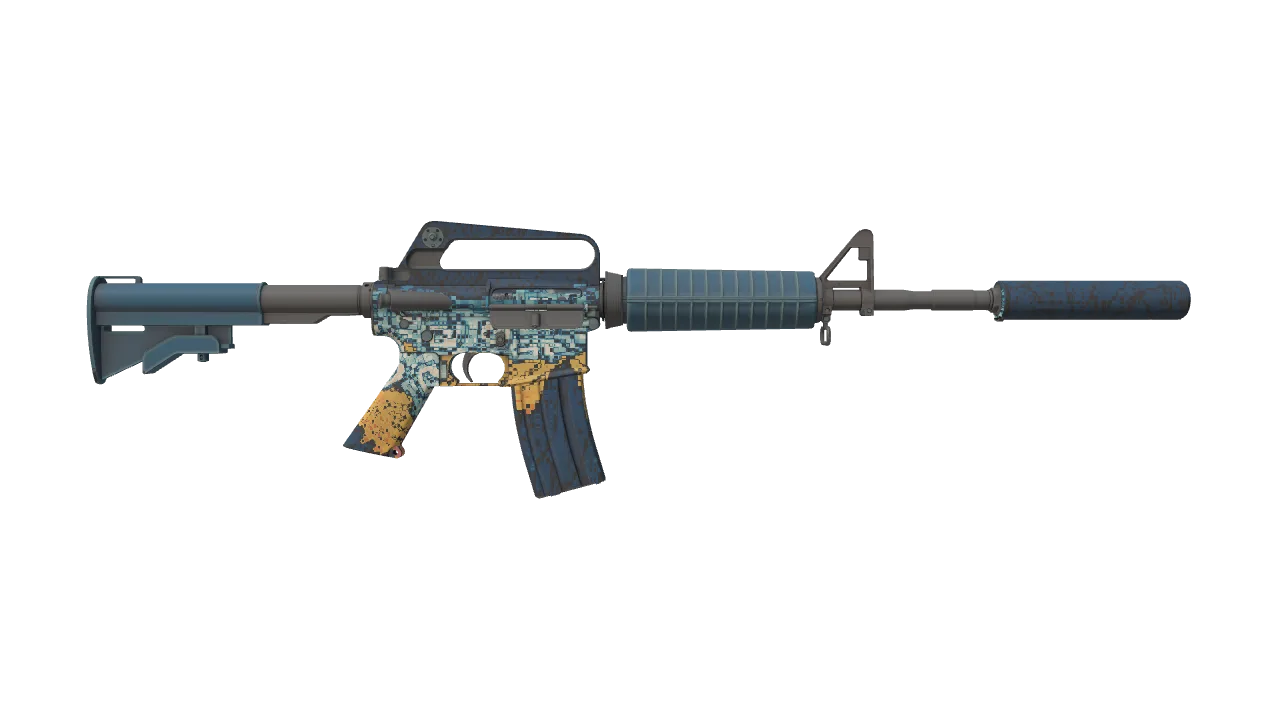 M4A1-S | Solitude seed #610, back