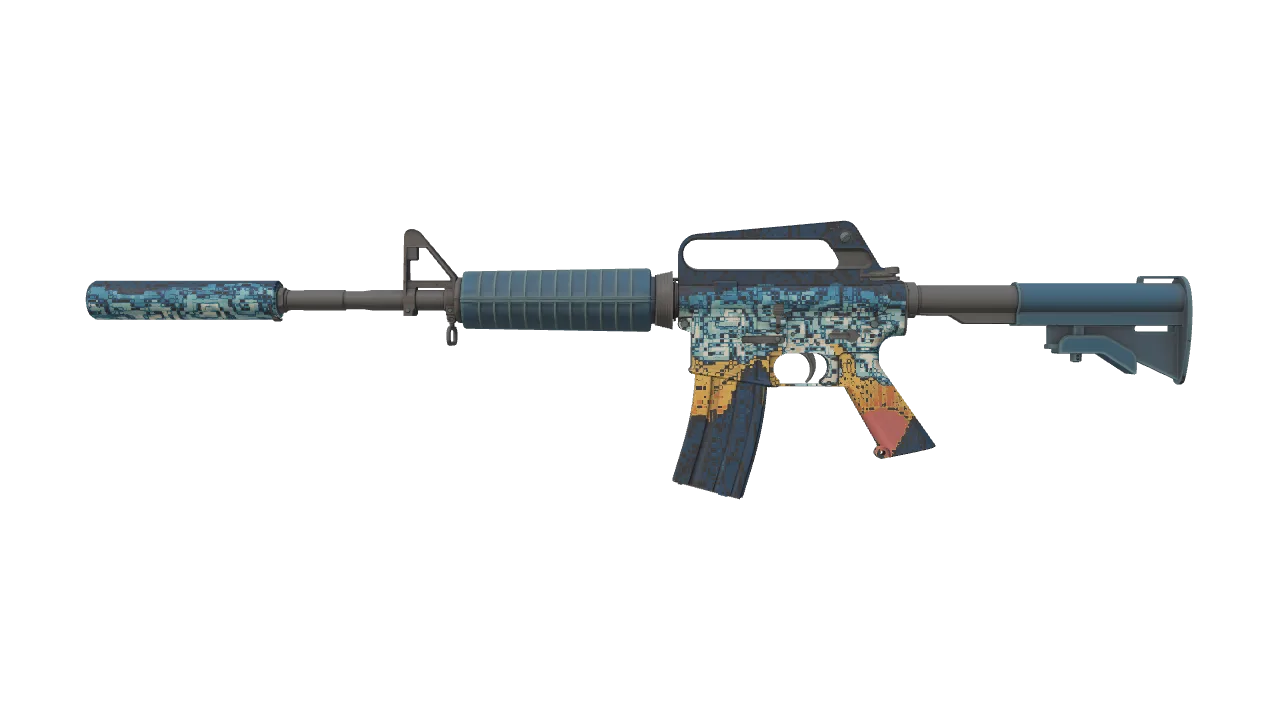 M4A1-S | Solitude seed #610, front