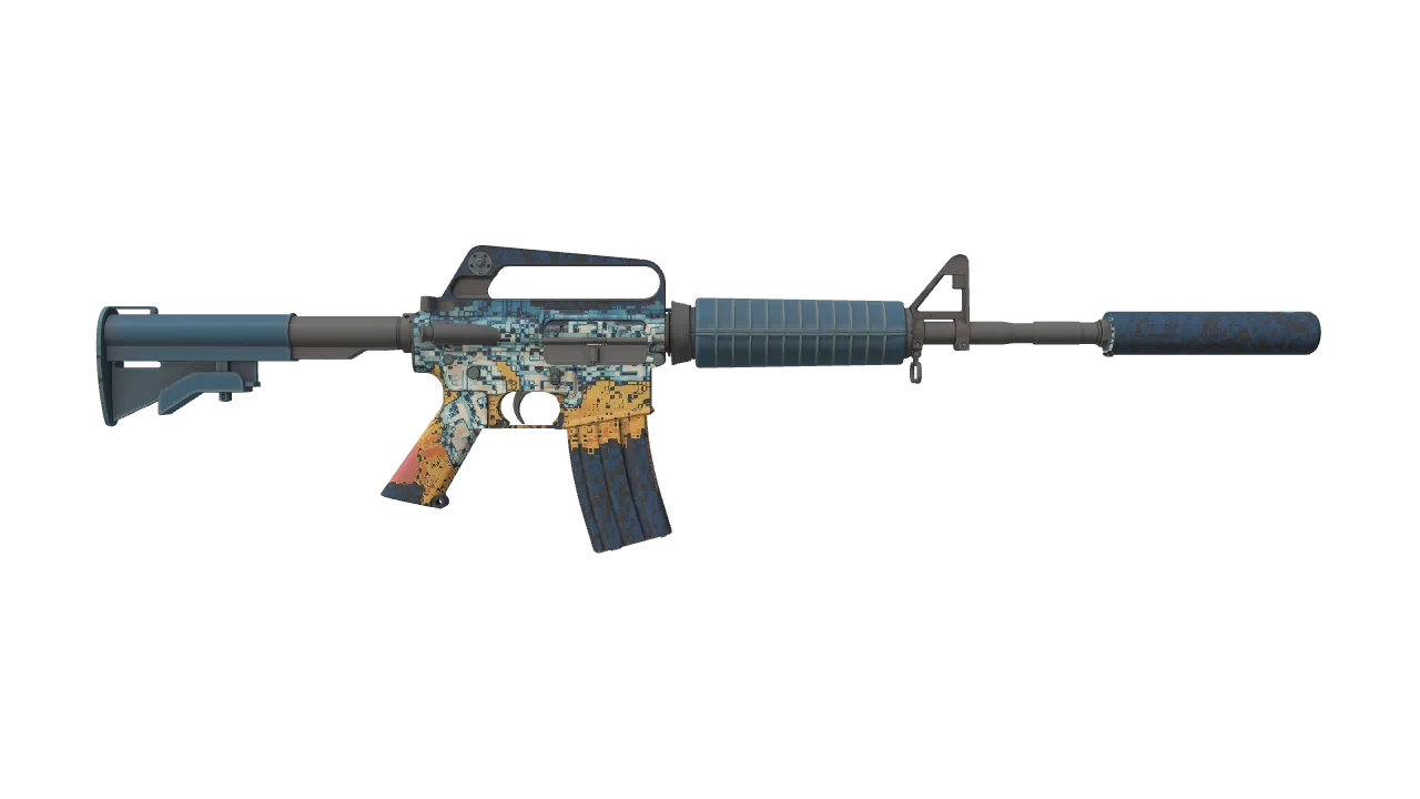 M4A1-S | Solitude seed #615, back