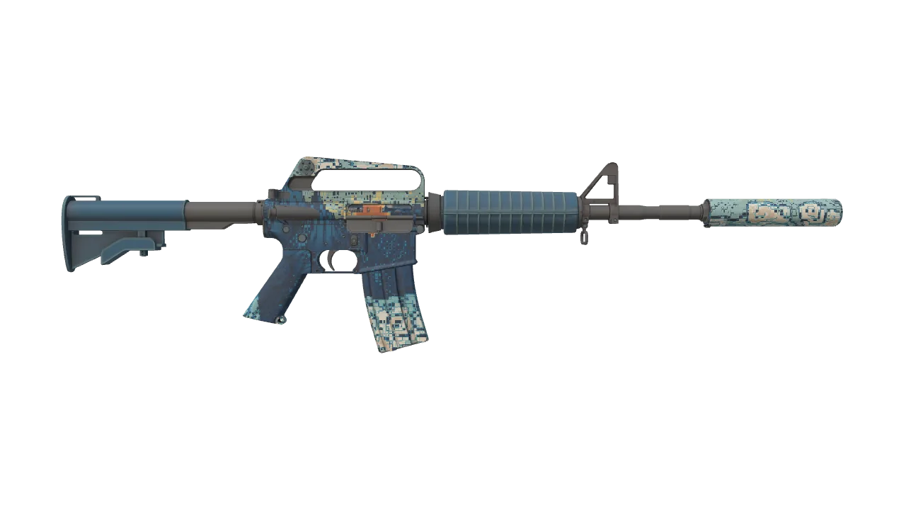 M4A1-S | Solitude seed #617, back