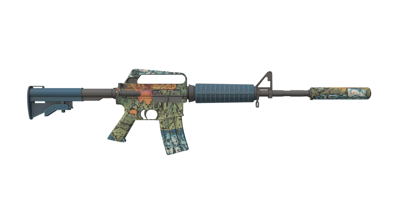 M4A1-S | Solitude seed #618, back
